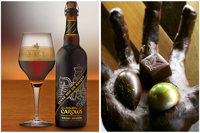 Combinatie-bier-en-chocolade4-gouden-carolus-cuvé-en-gezouten-karamel-praline Combining beer and chocolate
